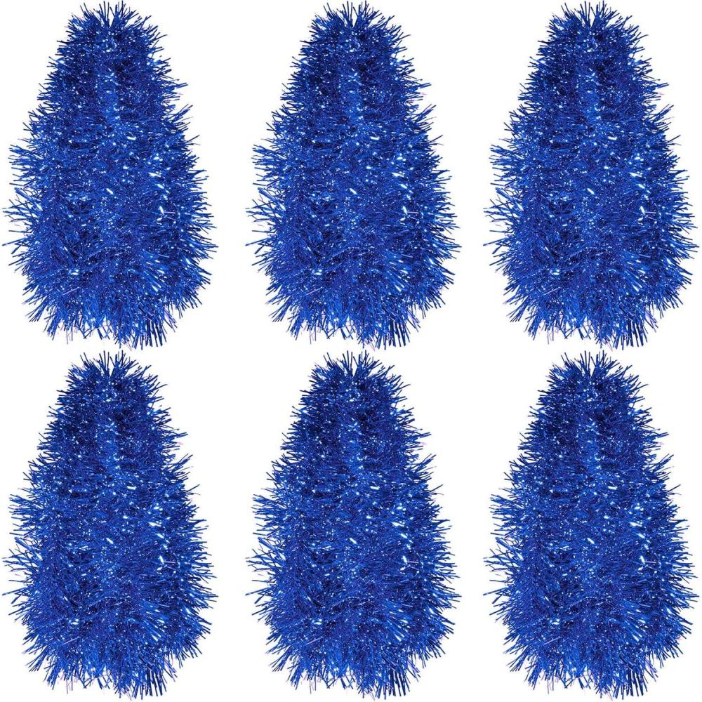 imageShappy 885 ft 6 Rolls Halloween Tinsel Garland Decor Glitter Metallic Twist Garland Wedding Summer Luau Birthday Party Indoor Outdoor Hanging Home DecorBlackBlue