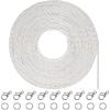 image33 Feet Silver Plated Cable Chain Necklace with 30 Jump Rings and 20 Lobster Clasps for Jewelry Making 15 mm
