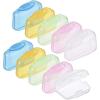 imageShappy 10 Pcs Toothbrush Covers Portable Toothbrush Head Protector Case Brush Pod Cap Case Protective Plastic Clip for Travel Camping Bathroom Household Home School OutdoorStyle A