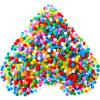imageShappy 2000 Pieces 08 cm Pom Poms for Craft Making Mini Tiny Small Christmas Pompom Balls Assorted Color Elastic Arts Pompoms for Hobby Supplies Creative DIY Craft Material Decoration Mixed ColorMixed Color