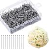 imageShappy 3200 Pieces 1 116 Inch Head Pins Bouquet Pins Diamond Head Pins for Craft 1 116 Inch Fine Satin Pin Dressmaker Pins for Jewelry Making Sewing and Craft Stainless Steel4000