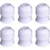 imageShappy 6 Pieces Plastic Standard Couplers for Piping Bags Cake Decorating Pipe Tip White Coupler for Icing Nozzles 12 x 1 Inch