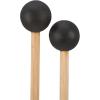 imageShappy Bell Mallets Glockenspiel Sticks Rubber Xylophone Mallet Percussion with Wood Handle 15 Inch Long Black