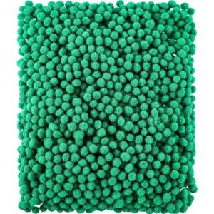 Shappy 2000 Pieces 0.8 cm Pom Poms for Craft Making Mini Tiny Small Christmas Pompom Balls Assorted Color Elastic Arts Pompoms for Hobby Supplies Creative DIY Craft Material Decoration (Mixed Color)(Green)