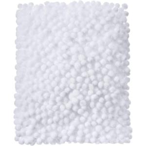 Shappy 2000 Pieces 6 mm Pom Poms Christmas for Craft Making, Christmas Holiday Costume Pom Balls Hobby Supplies and DIY Creative Crafts Decorations(White)(White)