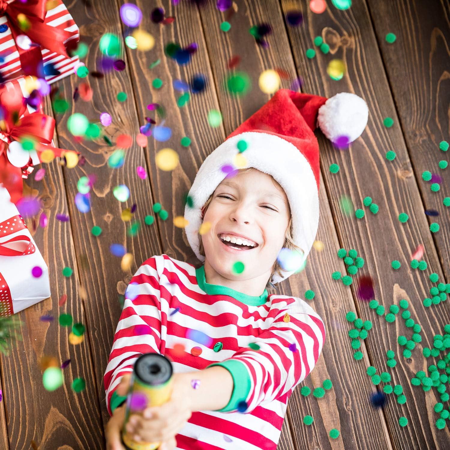 imageShappy 2000 Pieces 6 mm Pom Poms Christmas for Craft Making Christmas Holiday Costume Pom Balls Hobby Supplies and DIY Creative Crafts DecorationsGreen