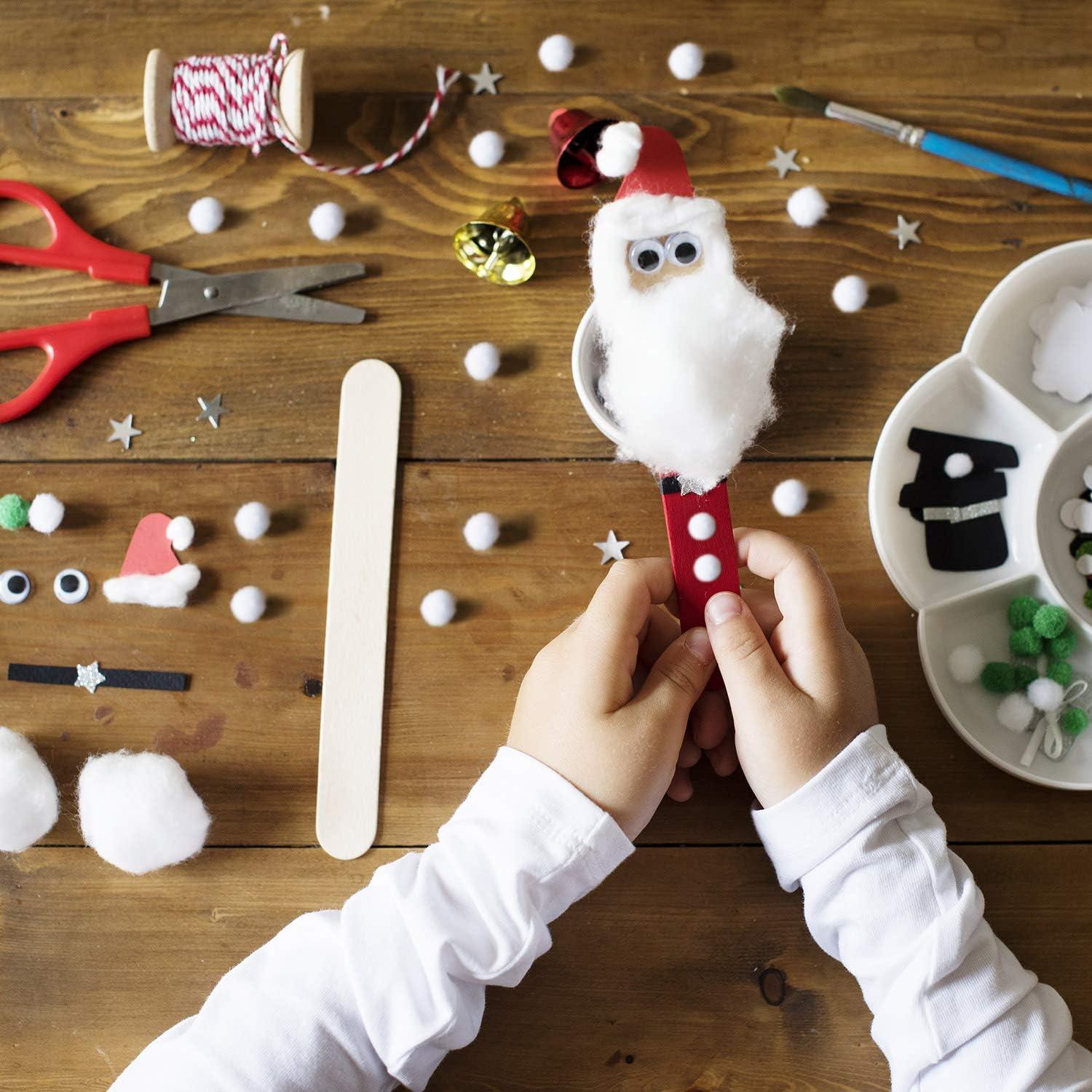 imageShappy 2000 Pieces 6 mm Pom Poms Christmas for Craft Making Christmas Holiday Costume Pom Balls Hobby Supplies and DIY Creative Crafts DecorationsWhite