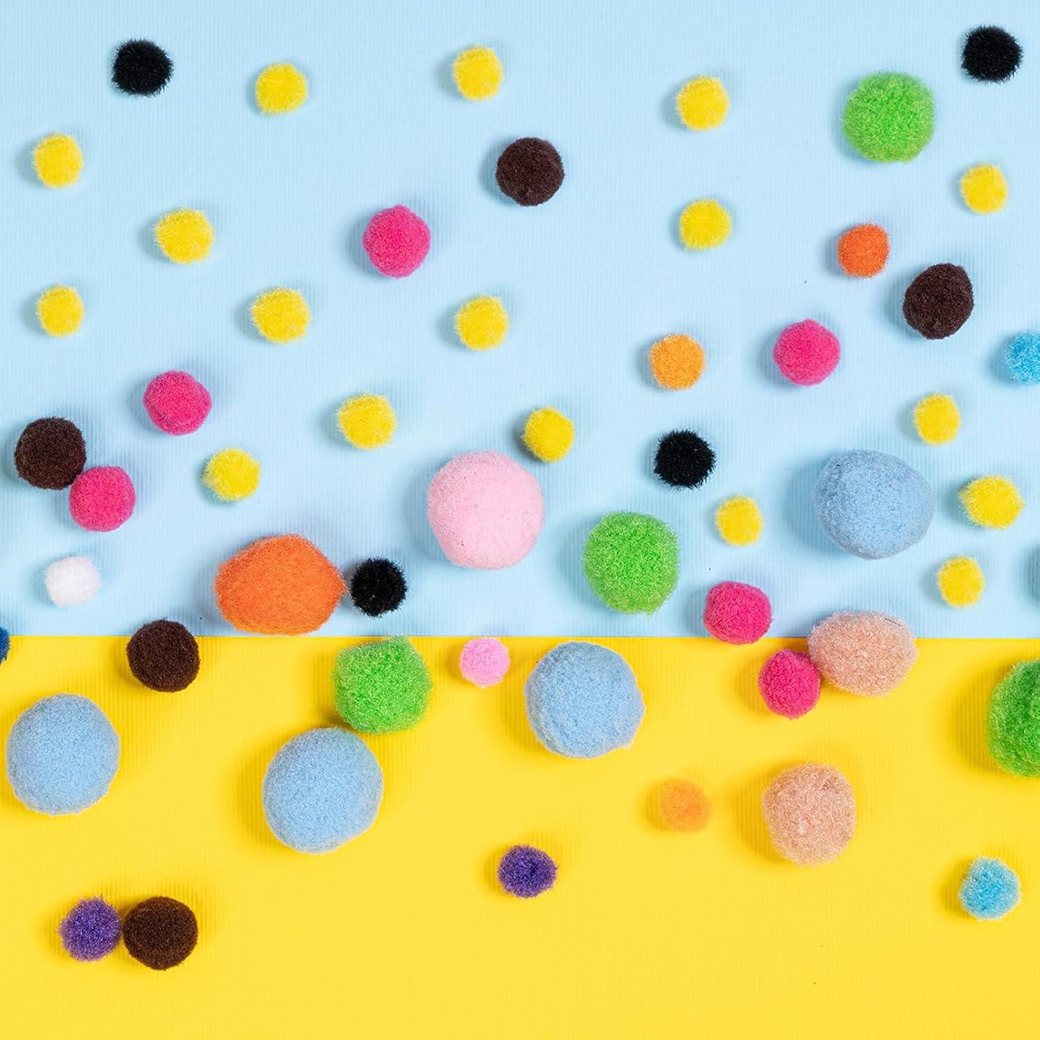 imageShappy 2000 Pieces 6 mm Pom Poms Christmas for Craft Making Christmas Holiday Costume Pom Balls Hobby Supplies and DIY Creative Crafts DecorationsYellow