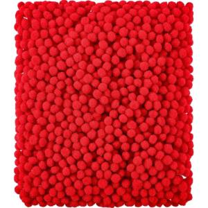 Shappy 2000 Pieces 6 mm Pom Poms Christmas for Craft Making, Christmas Holiday Costume Pom Balls Hobby Supplies and DIY Creative Crafts Decorations(Red)