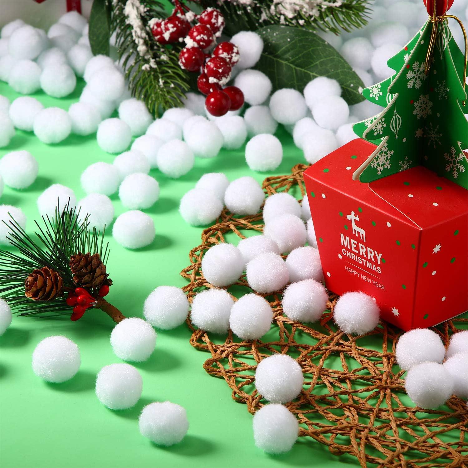 imageShappy 500 Pieces 1 Inch Pom Pom Crafts Balls for DIY Creative Pompoms Decorations Project Hobby Supplies Party DecorationsLight BlueWhite