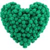imageShappy 500 Pieces 1 Inch Pom Pom Crafts Balls for DIY Creative Pompoms Decorations Project Hobby Supplies Party DecorationsLight BlueChristmas Green
