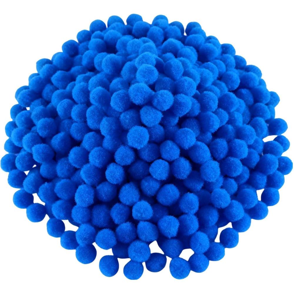 imageShappy 2000 Pieces 6 mm Pom Poms Christmas for Craft Making Christmas Holiday Costume Pom Balls Hobby Supplies and DIY Creative Crafts DecorationsRoyal Blue