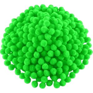 Shappy 2000 Pieces 6 mm Pom Poms Christmas for Craft Making, Christmas Holiday Costume Pom Balls Hobby Supplies and DIY Creative Crafts Decorations(Fruit Green)