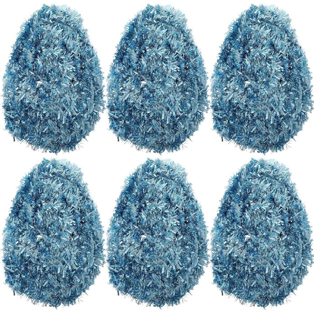 image:imageShappy 90 ft 6 Rolls Wedding Tinsel Garland Decor Glitter Metallic Twist Garland Wedding Summer Luau Birthday Party Indoor Outdoor Hanging Home DecorGreen Gold PurpleLight Blue